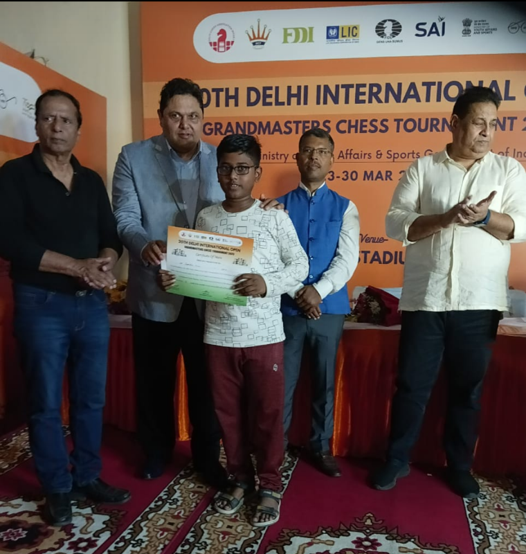 VELAMMAL’S CHESS CHAMP EXCELS AT DELHI INTERNATIONAL GRANDMASTER CHESS